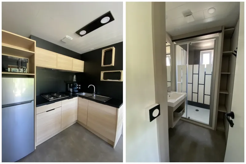 Chalet Felicità 37 M² Avec Télévision 3 Chambres - Terrasse Couverte