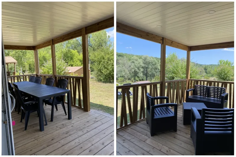 Chalet Felicità 37 M² Avec Télévision 3 Chambres - Terrasse Couverte