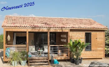 Mietunterkunft - Hütte Nirvana 32 M² Smart-Tv - 2 Schlafzimmer - Überdachte Terrasse - CAMPING LE VERDOYANT