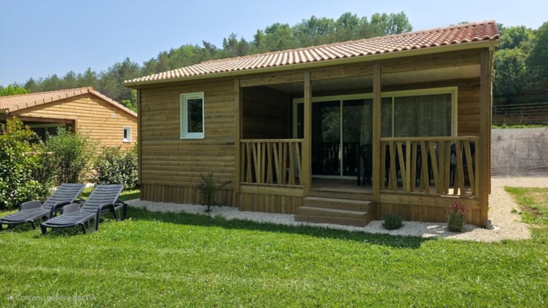 Chalet Nirvana 32 m² smart TV - 2 slaapkamers - overdekt terras