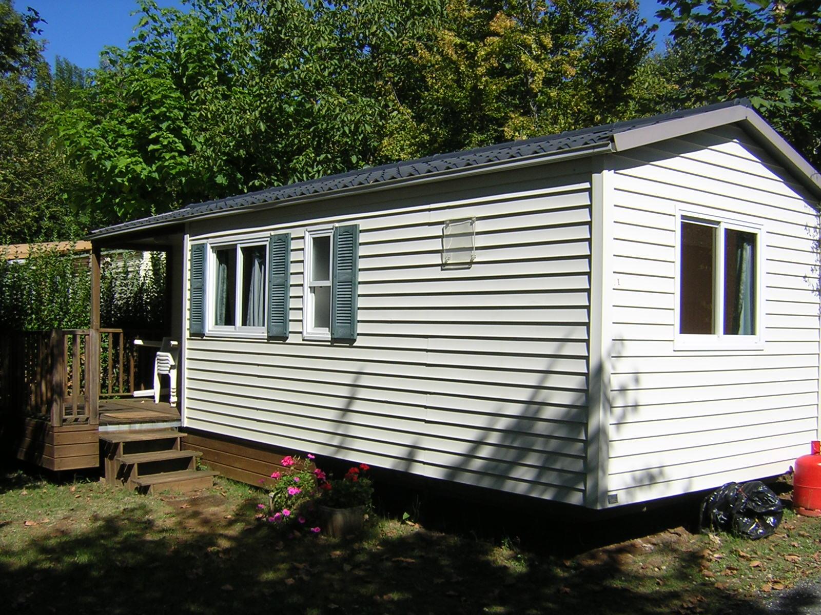 Accommodation - Mobile Home Mésange 28M² - Camping le Pigeonnier