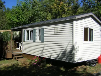 Mietunterkunft - Mobilheim Mésange 28M² - Camping le Pigeonnier