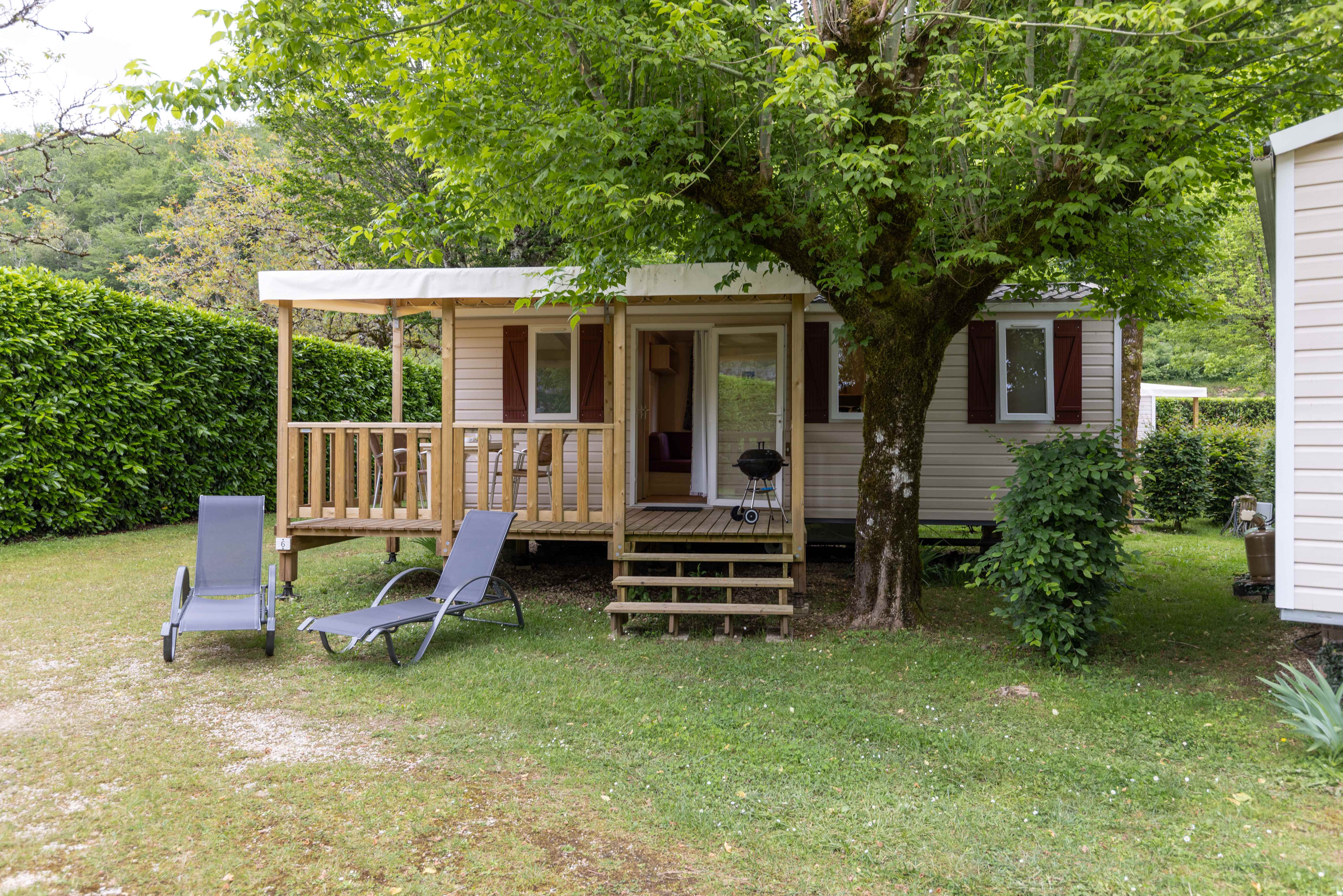 Accommodation - Mobile-Home Mercure - 21,30M² - 2 Bedrooms - Camping La Rivière