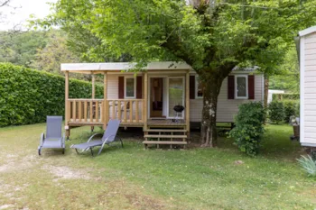 Mietunterkunft - Mobilheim Mercure - 21,30M² - 2 Schlafzimmer - Camping La Rivière