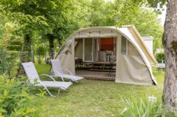 Mietunterkunft - Lodge Coco - 17M² - 2 Schlafzimmer - Camping La Rivière