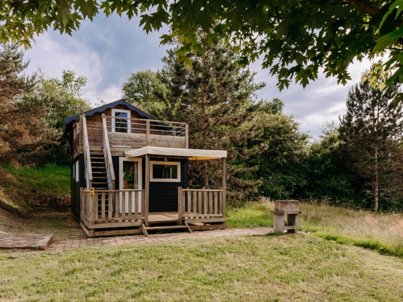 Cabane du Lac 36m2 / 2 Habitacions-terrassa coberta-solàrium+Aire condicionat