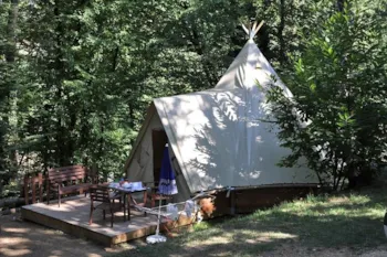 Mietunterkunft - Tipi - La Ferme de Villeneuve