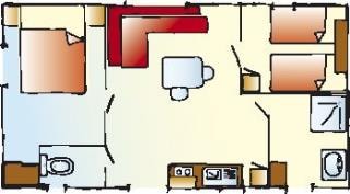 Comfort Mobile Home with Terrace - Sunday
