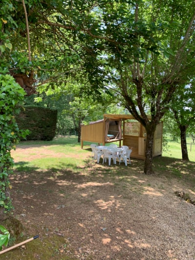 The unusual CopCamp'étoiles for 2 people on a comfortable site