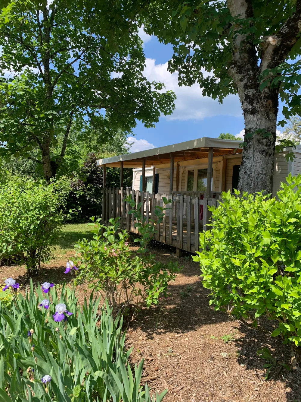 Location - Résidence Mobile - Adapté Aux Personnes À Mobilité Réduite +Terrasse Couverte - Camping les Poutiroux