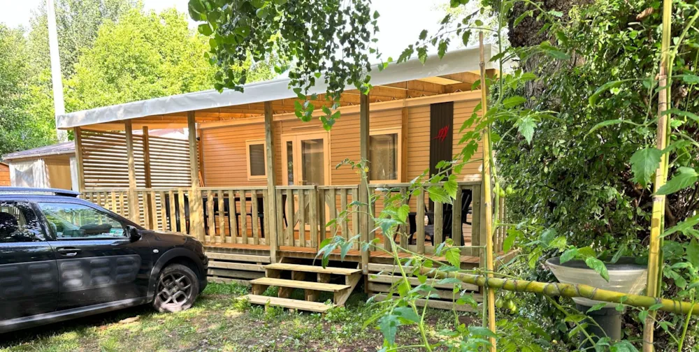 2-bedroom air-conditioned mobile home