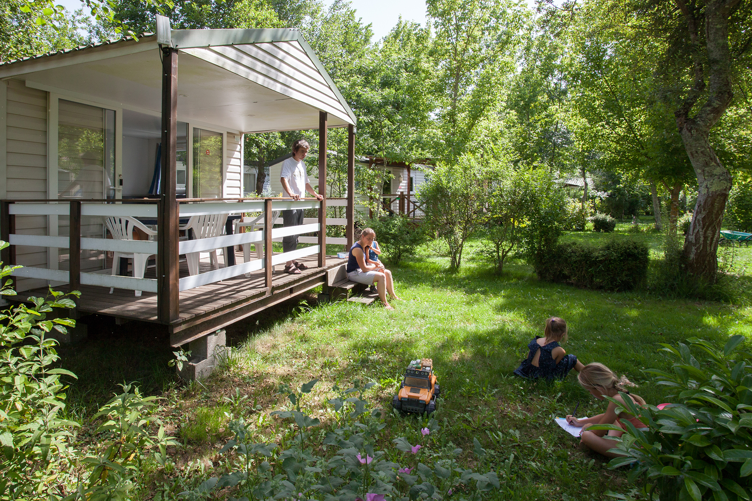 Accommodation - Mobil-Home 2 Ch Louisiane Méditérranée - CAMPING LA LENOTTE 