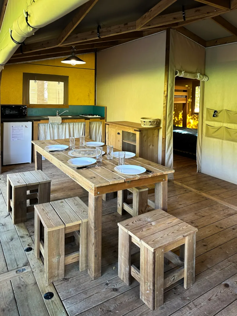 Tente Lodge Cotton 2 Chambres (Avec Sanitaire)