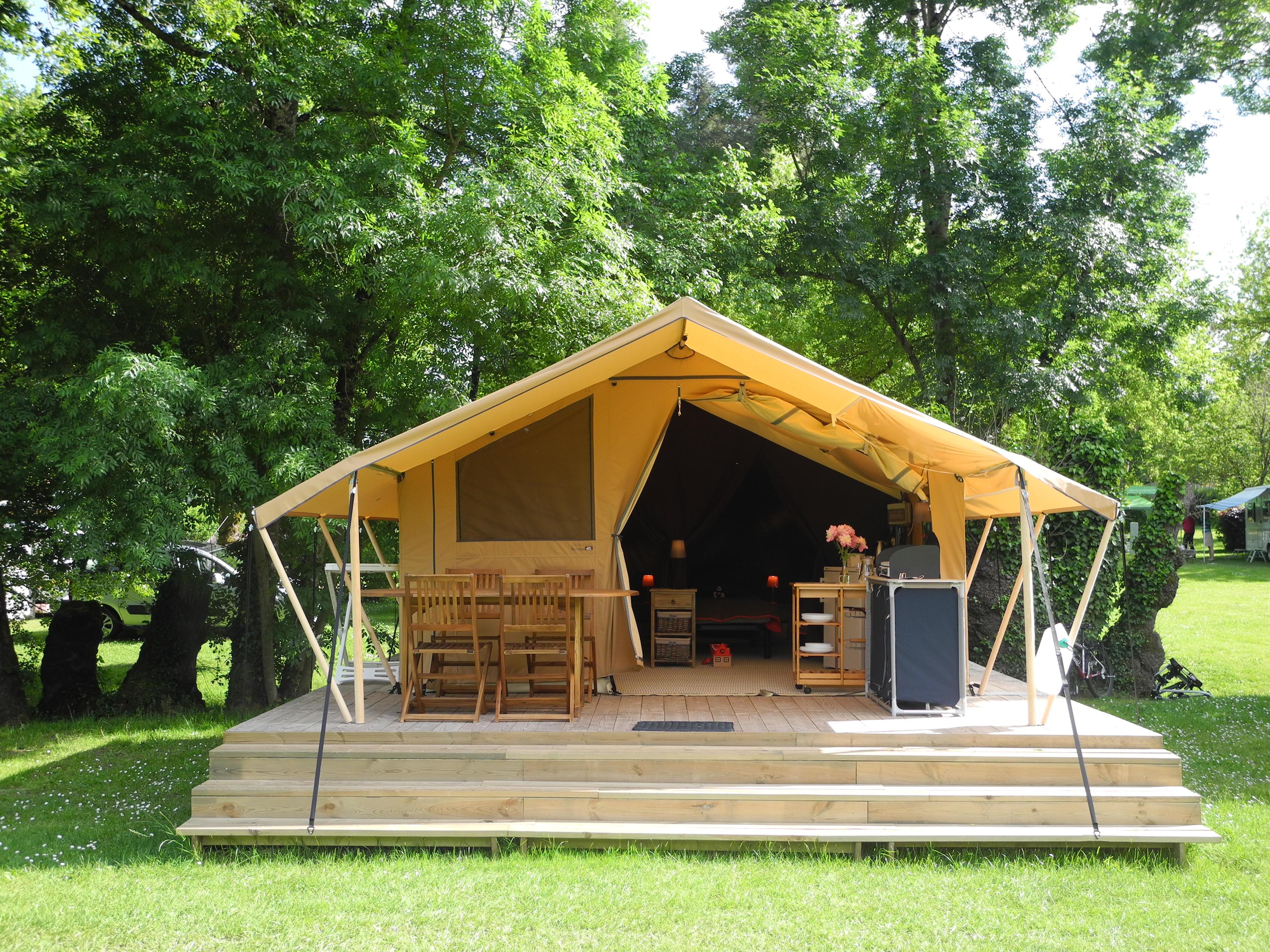 Accommodation - Tent Lodge - River View - Camping Le Port de Limeuil