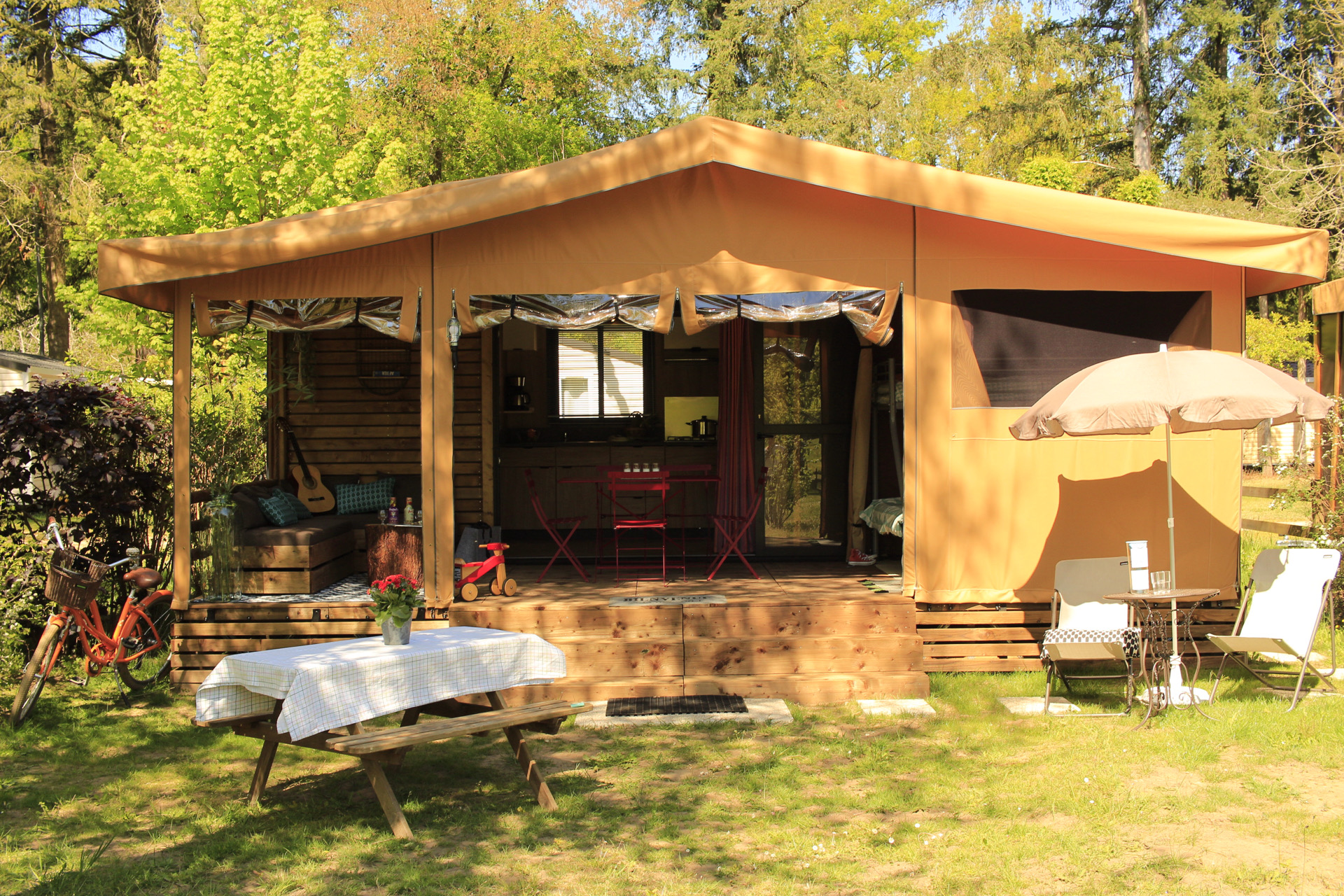 Accommodation - La Boheme Canvas & Wood - Camping Le Port de Limeuil