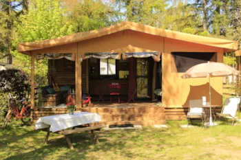 Mietunterkunft - La Boheme Zelt & Holz - Camping Le Port de Limeuil
