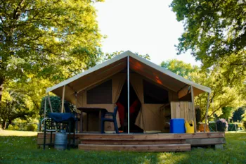 Mietunterkunft - Lodge-Zelt – Blick Auf Den Fluss - Camping Le Port de Limeuil