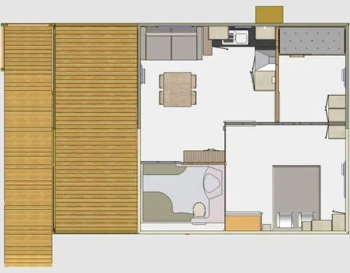 Chalet Standard Pmr (Accès Handicapés) - 2 Chambres