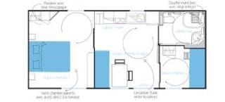Standard Mobile Home for People with Reduced Mobility (wheelchair accessible) - 2 bedrooms — 4