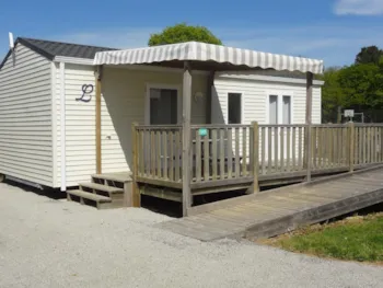 Mietunterkunft - Mobilheim Standard Pmr (Behindertengerecht) - 2 Schlafzimmer - Camping Les Jardins du Morbihan 