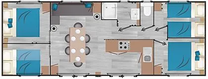 Mobil Home Grand Confort - 4 Chambres