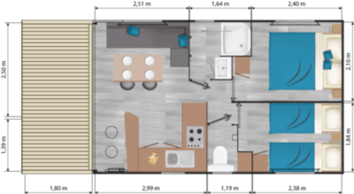 Comfort Plus Mobile Home - 2 Bedrooms — 7