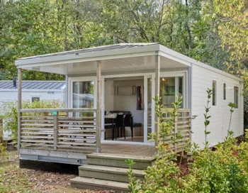 Mietunterkunft - Mobilheim Komfort + 2 Schlafzimmer - Camping Les Jardins du Morbihan 