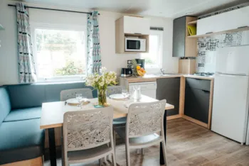 Mietunterkunft - Mobilheim Komfort + 4  Schlafzimmer - Camping Les Jardins du Morbihan 