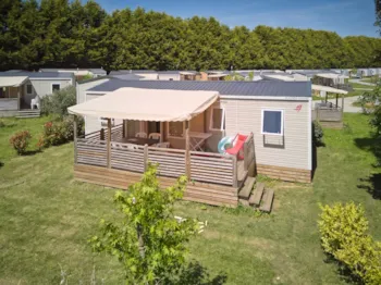 Mietunterkunft - Mobilheim Komfort Plus – 4 Schlafzimmer - Camping Les Jardins du Morbihan 