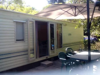 Location - Mobil Home Rénové - Camping L'Orée des Cévennes