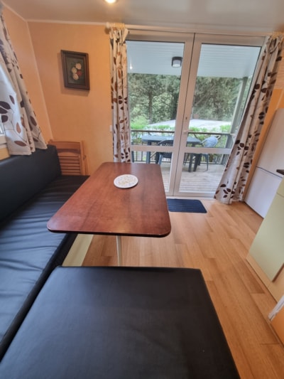 Mobile home with integrated terrace — 2