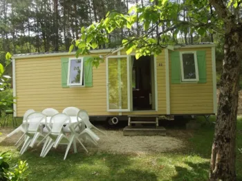 Mietunterkunft - Mobilhome Mit Sanitären Anlagen - Camping Domaine du Lac