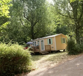 Mietunterkunft - Mobil-Home Avec Terrasse - Camping Domaine du Lac