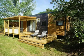 Mietunterkunft - Mobilheim Taos 40M² - Überdachte Terrasse - 2 Zimmer + Klimaanlage + 2 Badezimmer + Tv + Spüllmachine - Domaine de Loisirs Le Montant