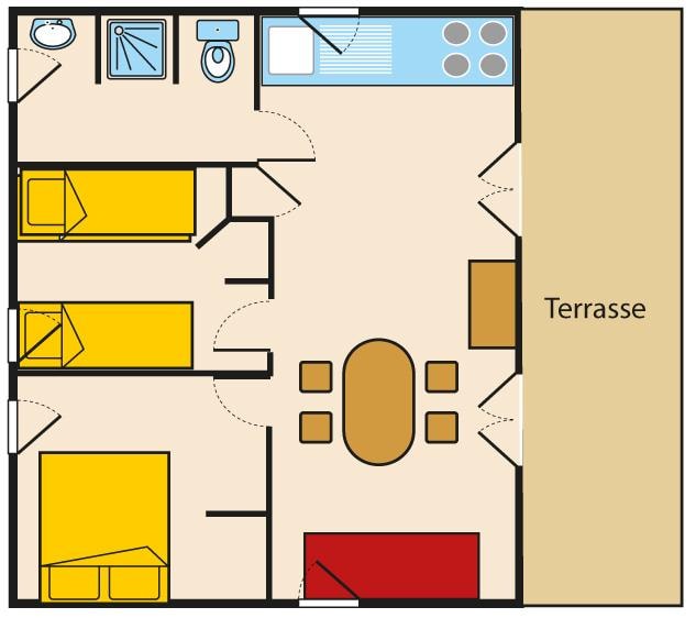 Chalet Loft 42 M² - 2 Chambres - Terrasse Couverte