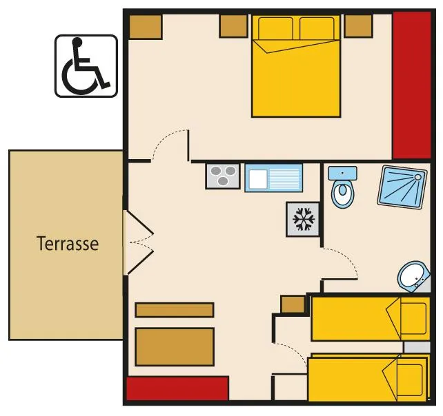 Chalet Dordogne 43 M² Adapté Pmr - 2 Chambres -  Climatisation - Tv Et Barbecue - Grande Terrasse