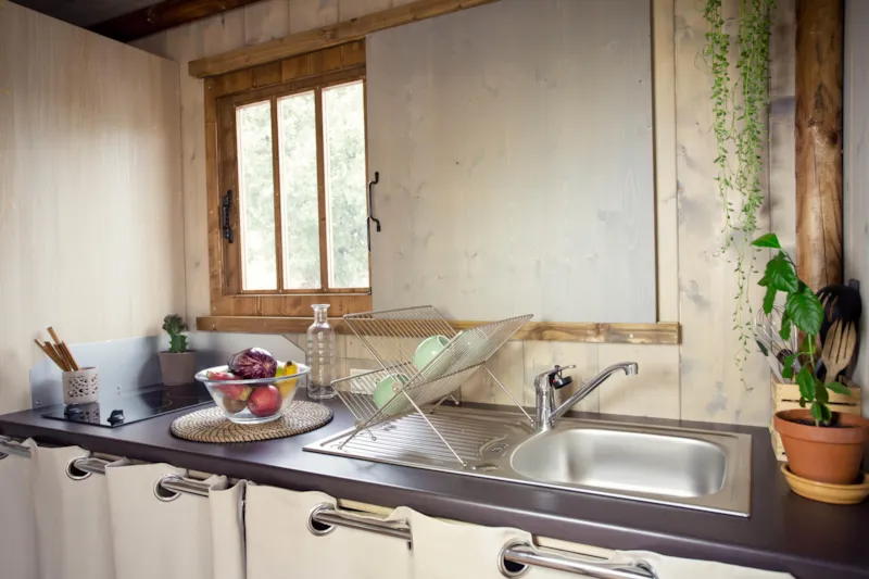 Cabane Lodge 23 M2 Sans Sanitaires - 2 Chambres - Terrasse Avec Plancha