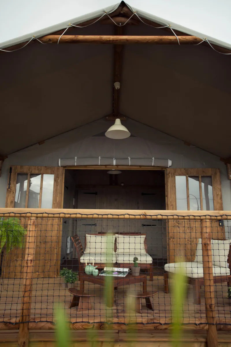 Cabane Lodge 23 M2 Sans Sanitaires - 2 Chambres - Terrasse Avec Plancha