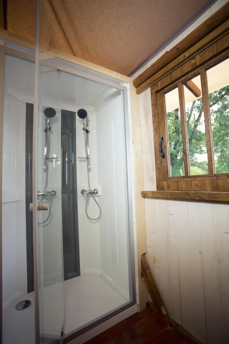 Cabane Lodge 39 M2 Avec Sanitaires - 2 Chambres - Grande Terrasse Avec Plancha