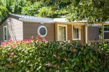 Mietunterkunft - Mobilhome Nature 28 M2 - 2 Chambres - Terrasse Semi-Couverte - Camping Domaine de Fromengal
