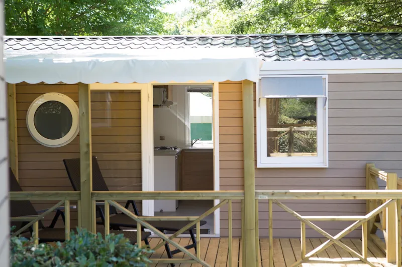Mobilhome Nature 28 M2 - 2 Chambres - Terrasse Semi-Couverte