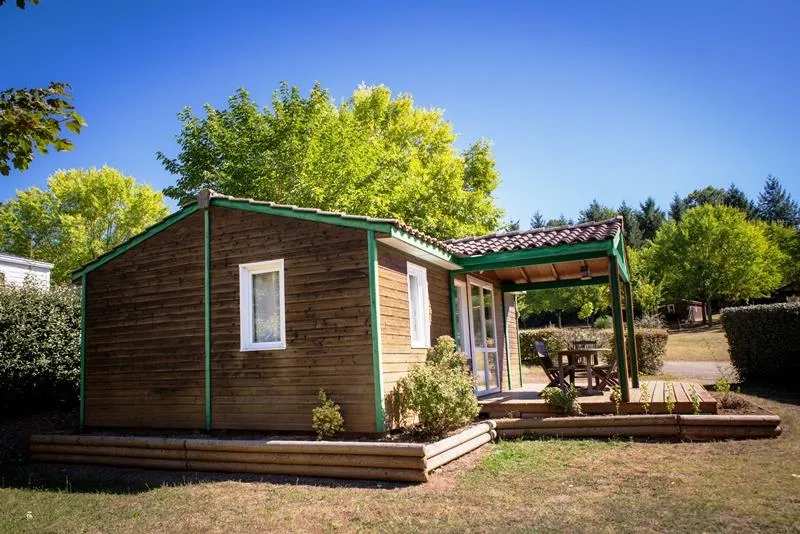 Mietunterkunft - Chalet Dordogne 43 M² - Camping Domaine de Fromengal