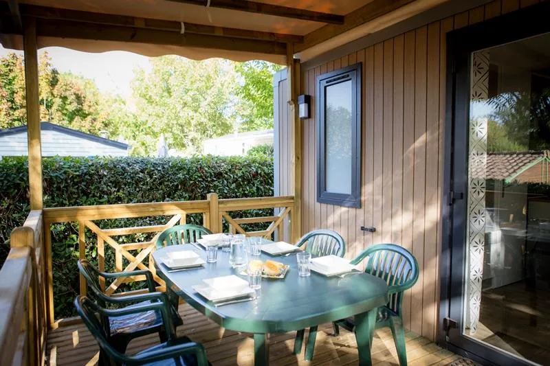 Mobilhome Nature 28 M2 - 2 Chambres - Terrasse Semi-Couverte