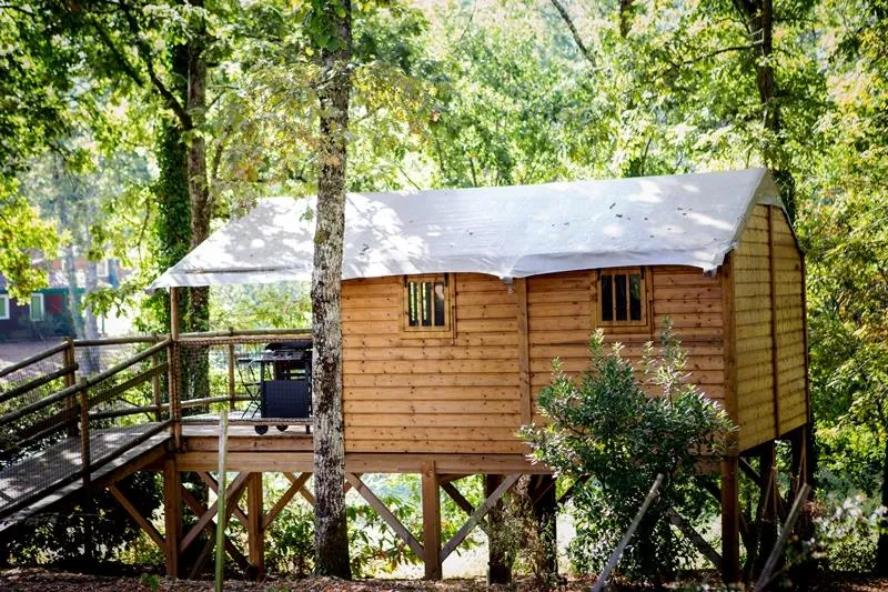 Cabane Lodge 23 M2 Sans Sanitaires - 2 Chambres - Terrasse Avec Plancha