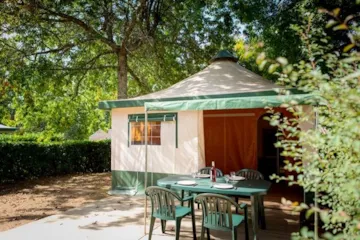 Location - Cyrus Toile 20 M² Sans Sanitaires 2 Chambres 5 Personnes - Terrasse - Camping Domaine de Fromengal