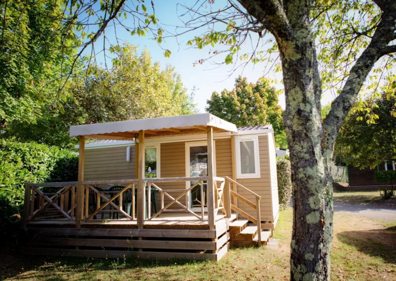 Mobilhome 22 M² - 2 Chambres - Tv - Terrasse Semi Couverte Ou Grand Parasol