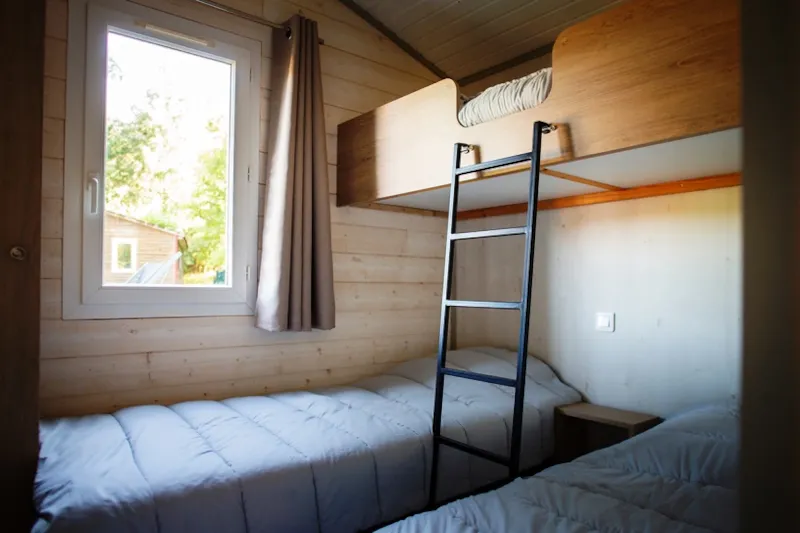 Chalet Cottage 36 M² 2 Chambres - Intérieur Rénové - Climatisation - Tv - Barbecue - Terrasse Semi-Couverte