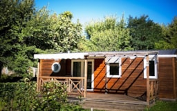 Accommodation - Mobile-Home Luxe Bois 3 Bedrooms / Shower Xxl - Camping Domaine de Fromengal
