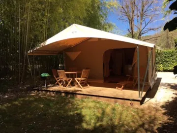 Accommodation - Canvas Bungalow - Camping Le Douzou
