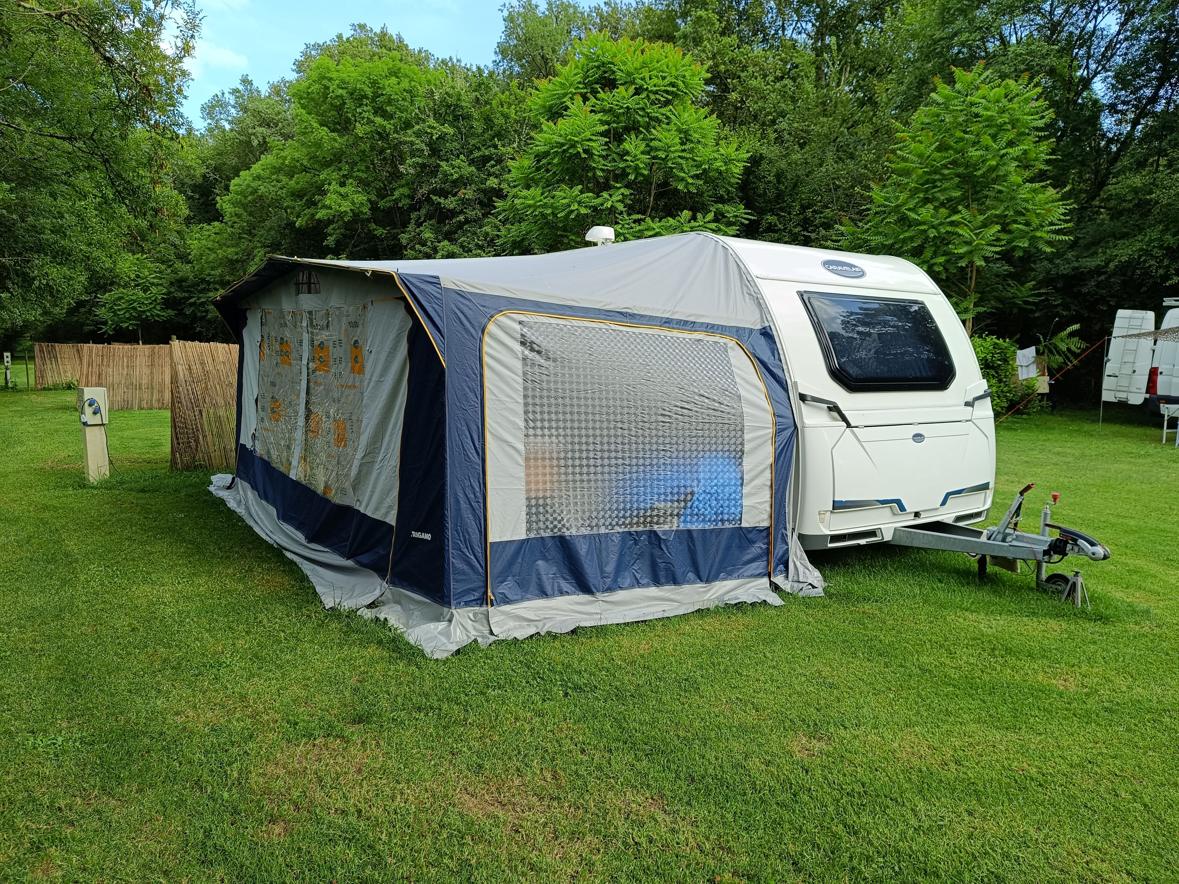 Accommodation - Caravan With Awning - Camping Le Douzou